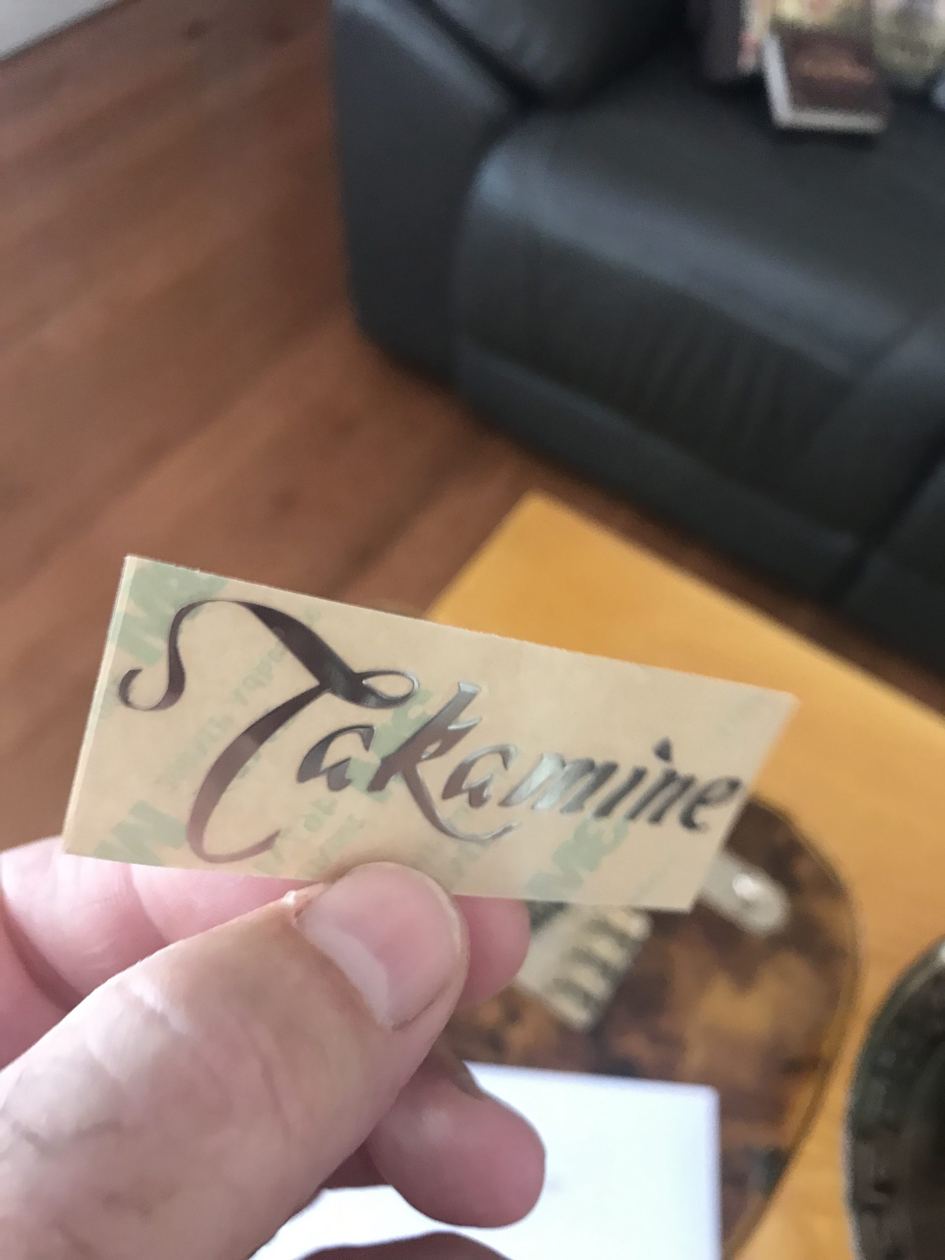 Takamine Guitar Decal Metal Laser M25