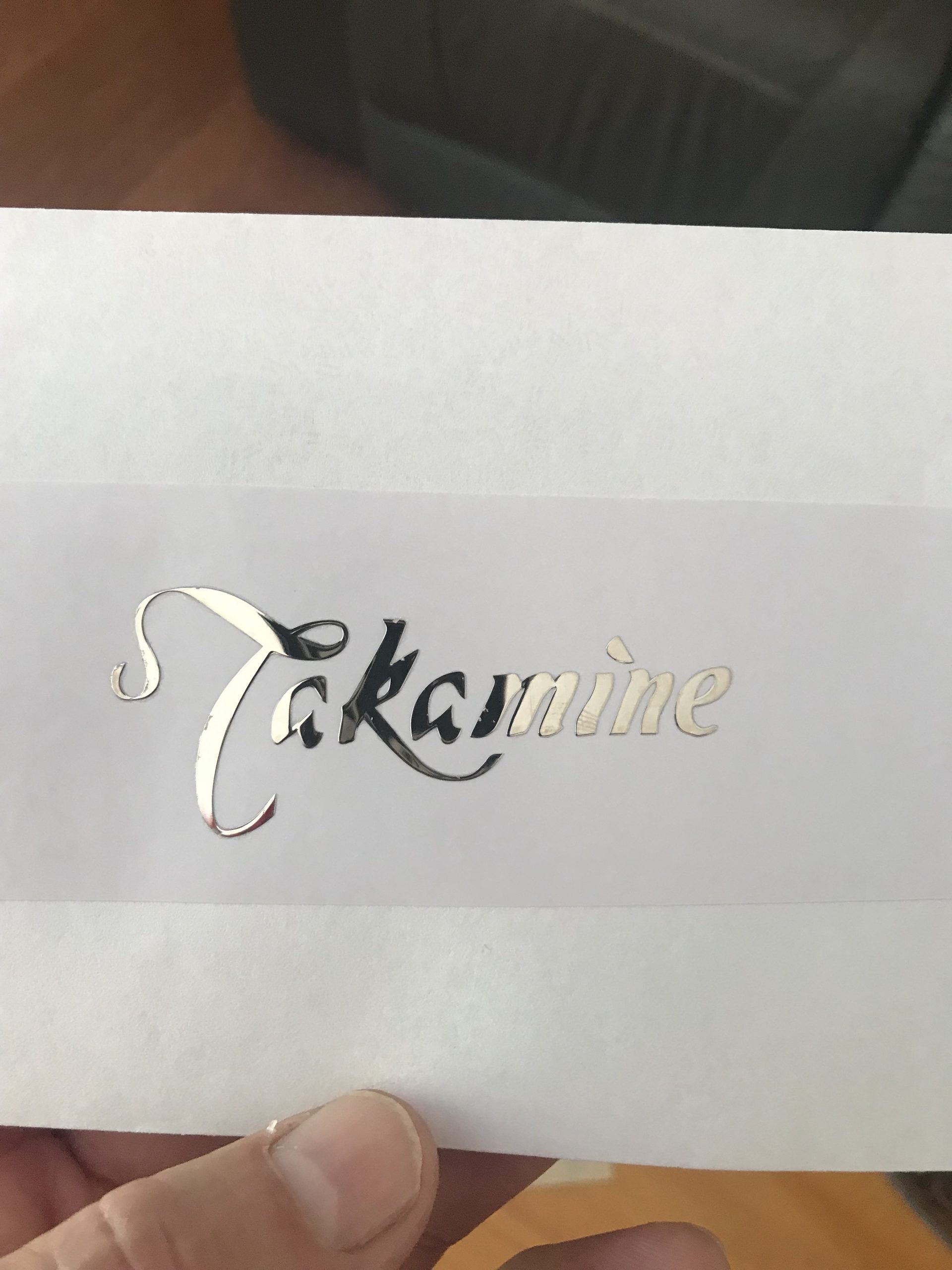 Takamine Guitar Decal Metal Laser M25