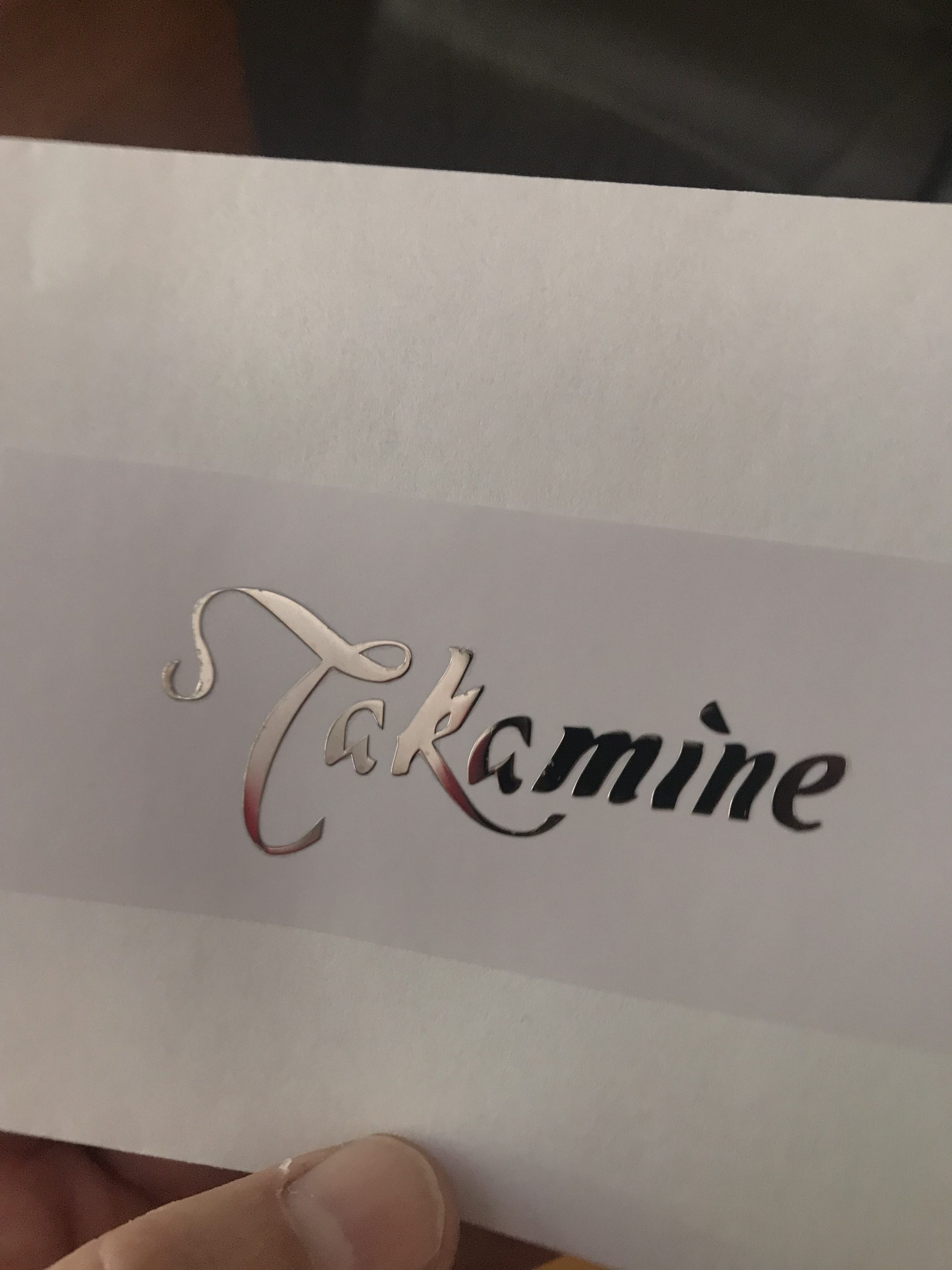 Takamine Guitar Decal Metal Laser M25B