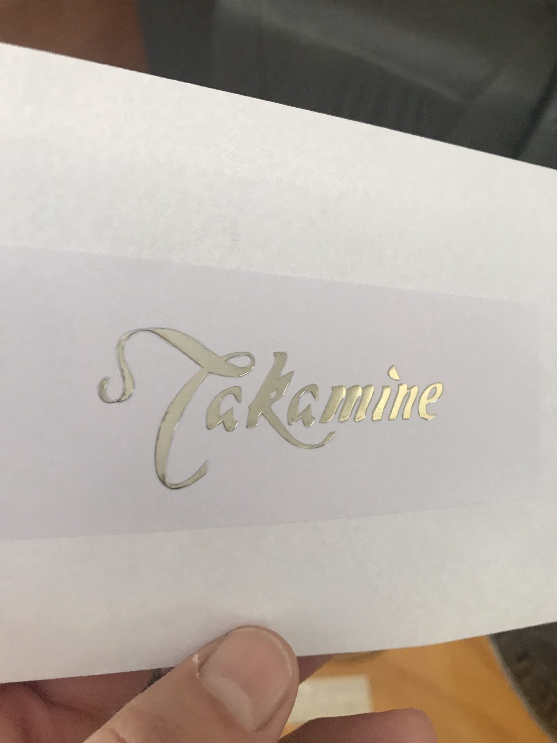 Takamine Guitar Decal Metal Laser M25B
