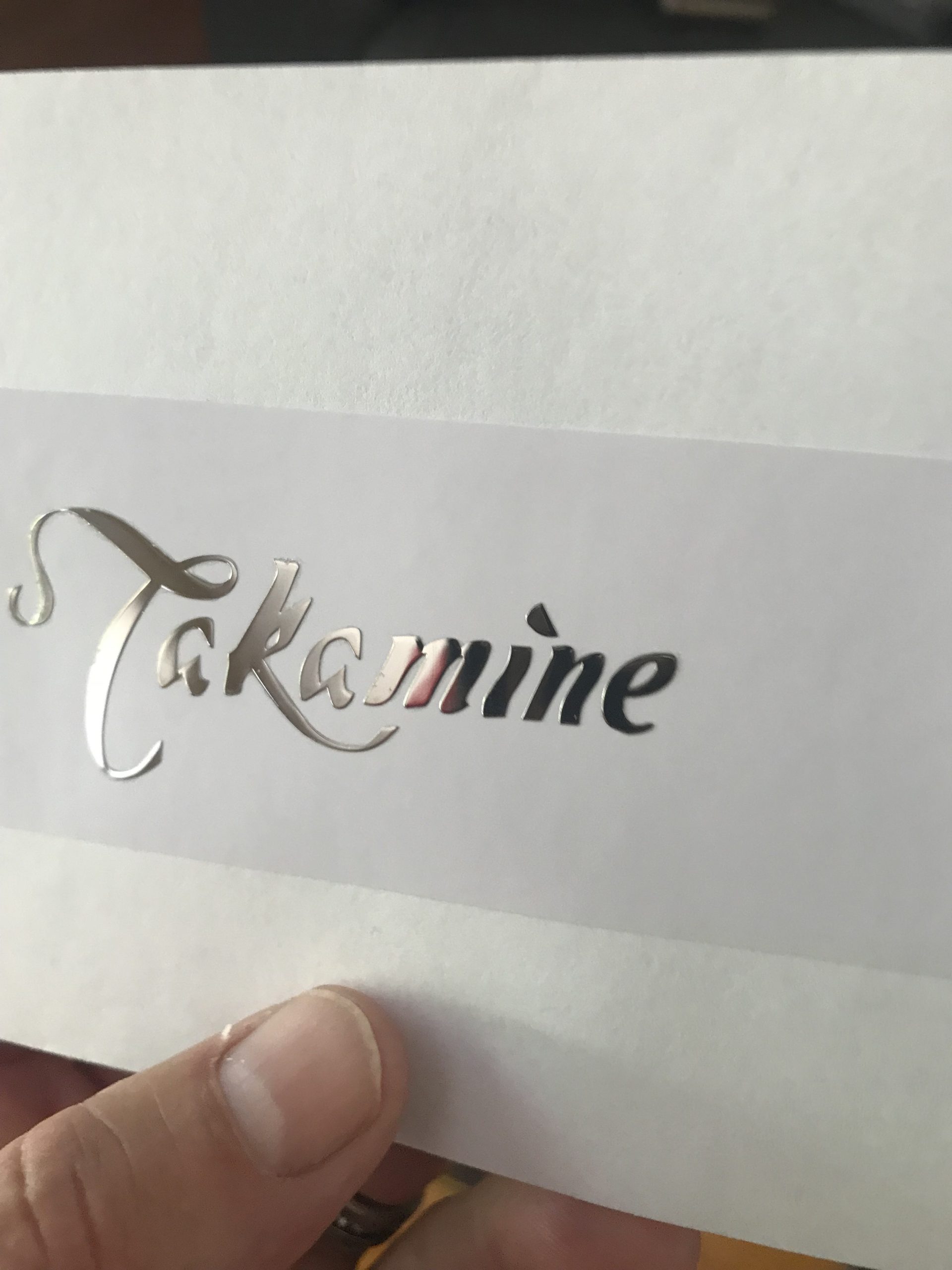 Takamine Guitar Decal Metal Laser M25