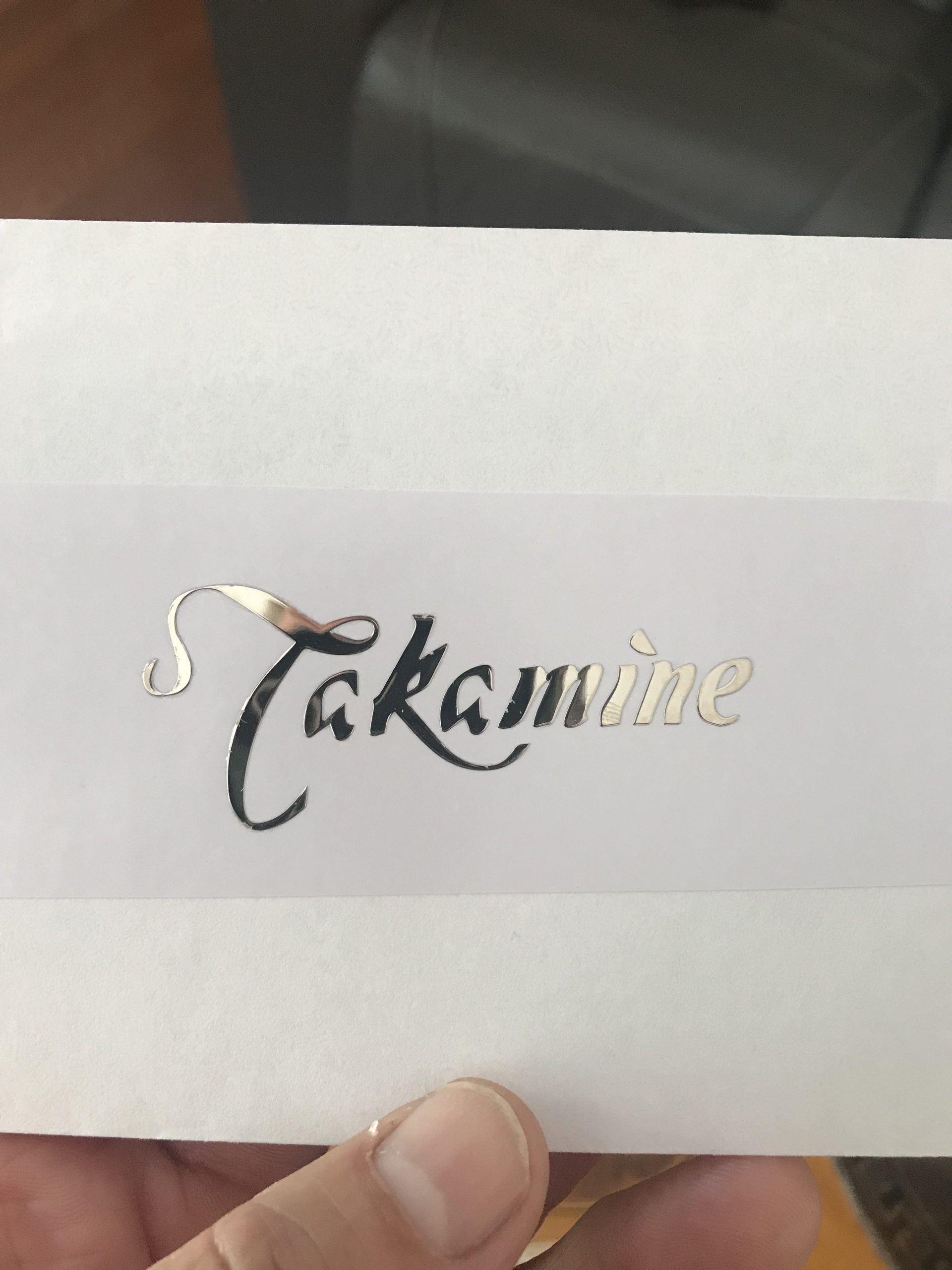 Takamine Guitar Decal Metal Laser M25