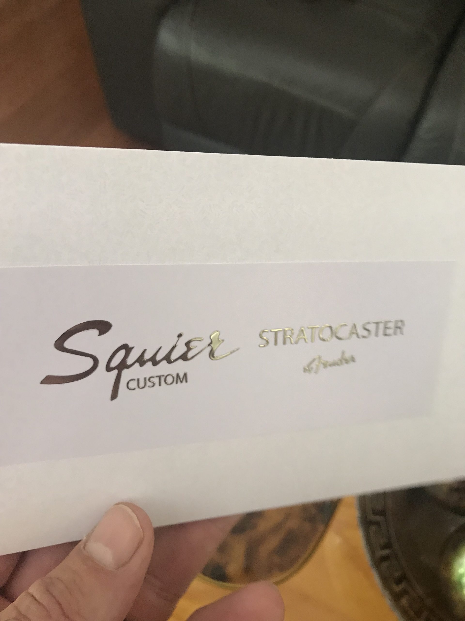 Squier Stratocaster Guitar Decal 3D Metal M60