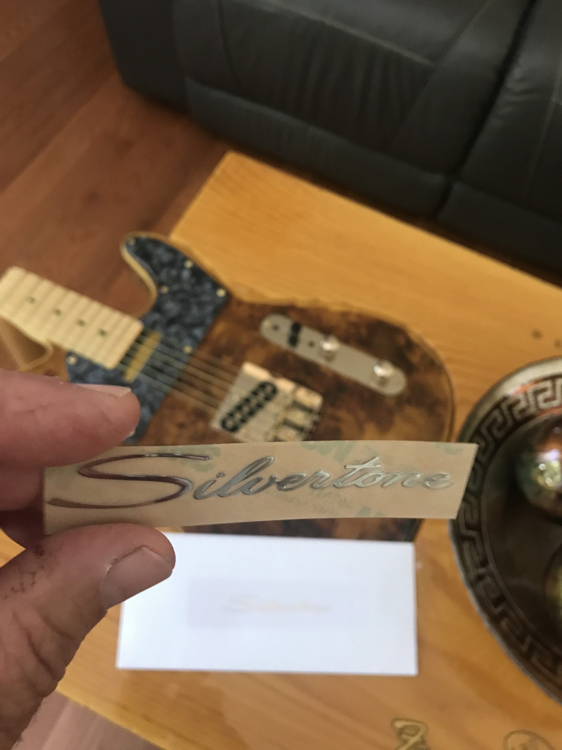 Silvertone Guitar Decal M59b
