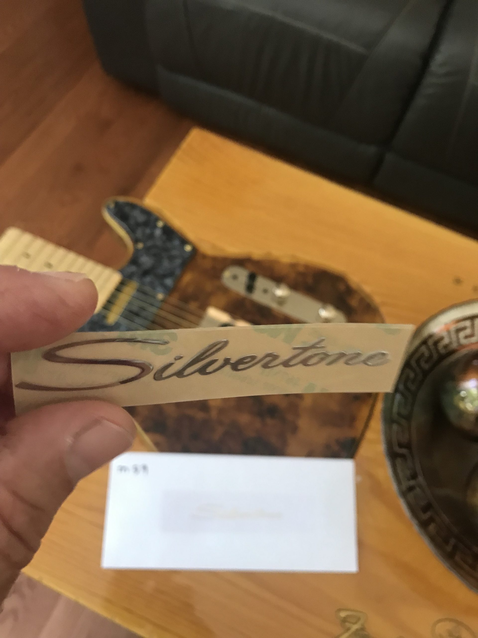 Silvertone Guitar Decal M59b