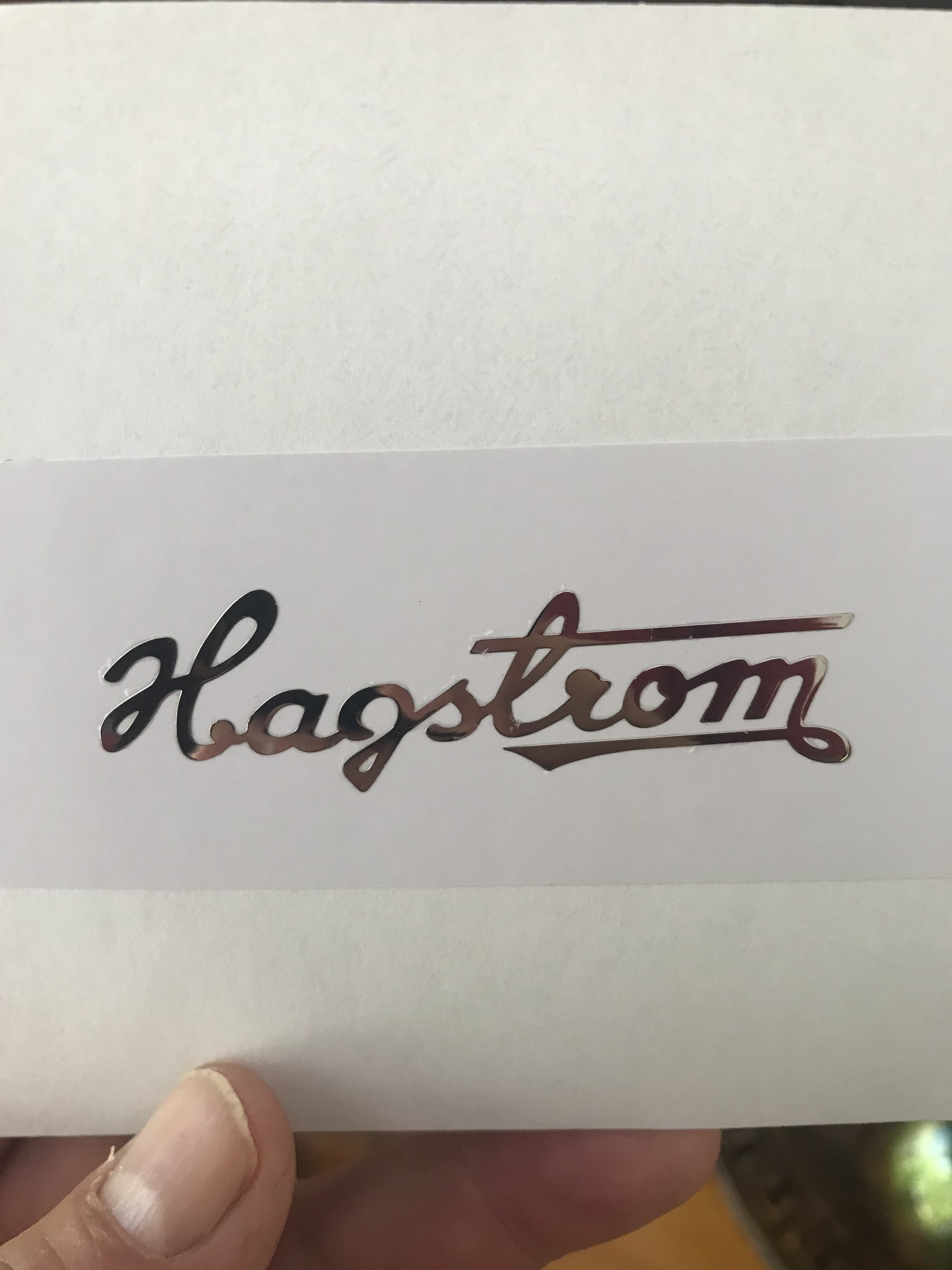 Hagstrom Guitar Decal M82b