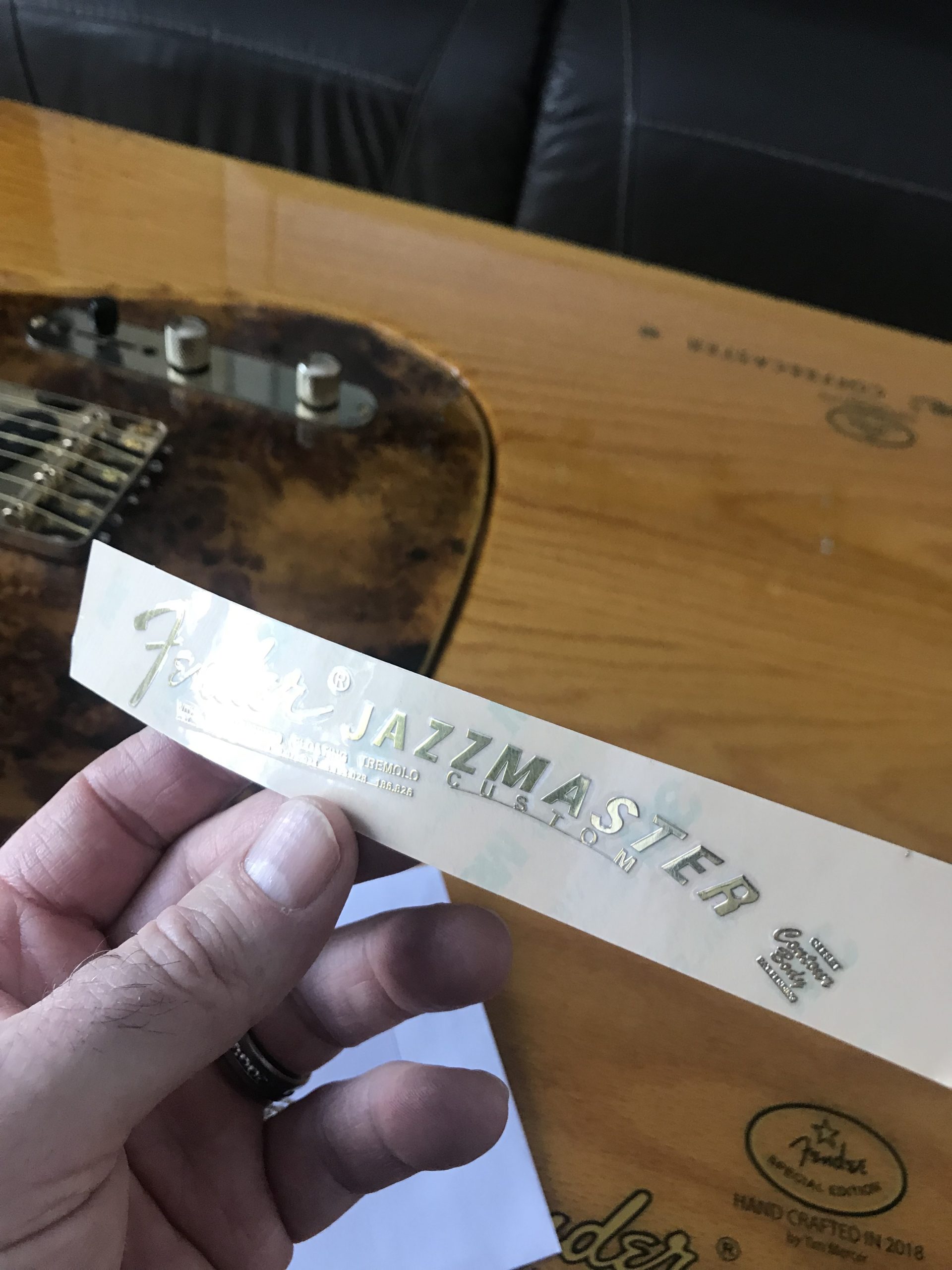 Fender Jazzmaster Guitar Decal M99