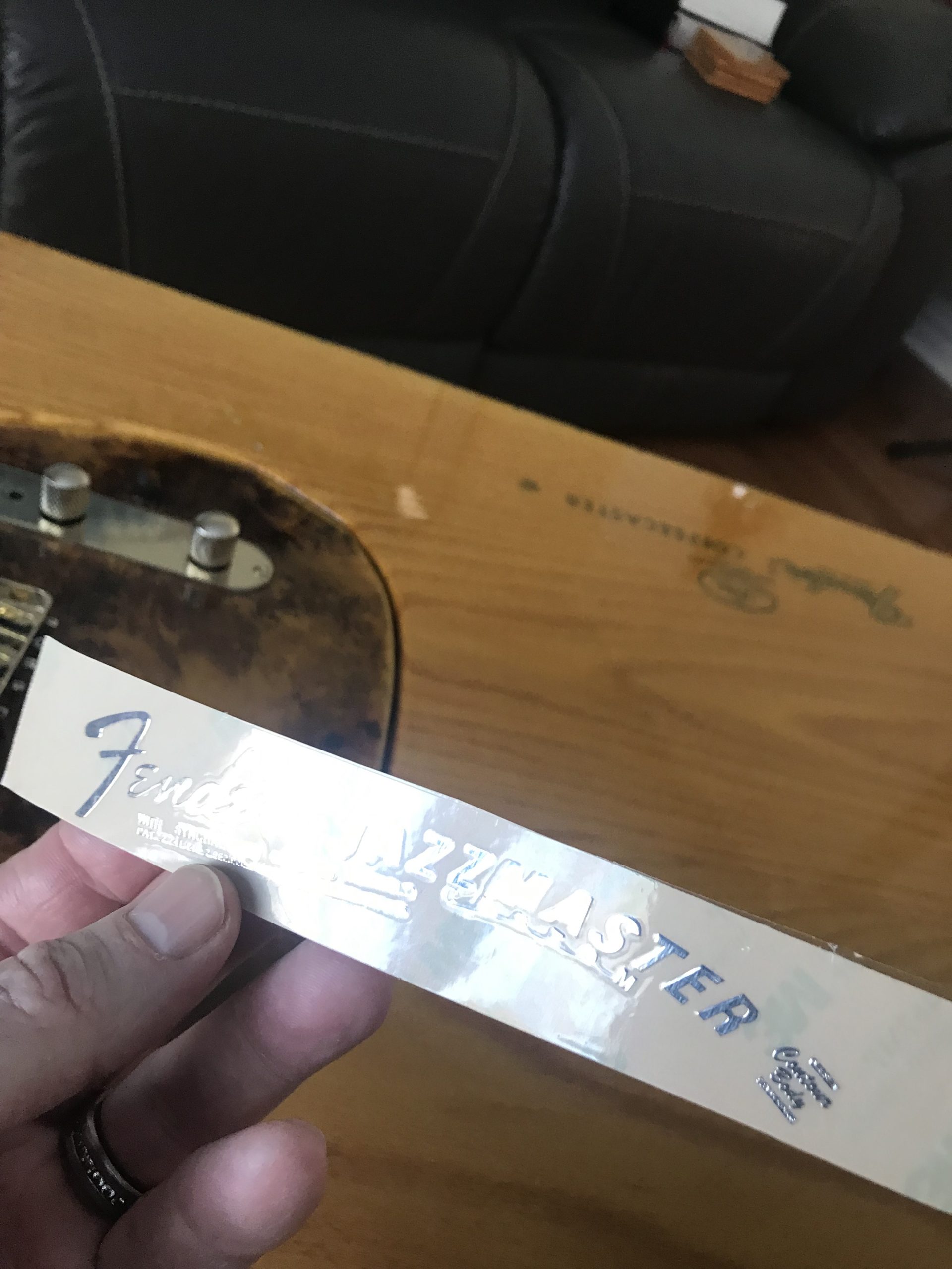 Fender Jazzmaster Guitar Decal M98