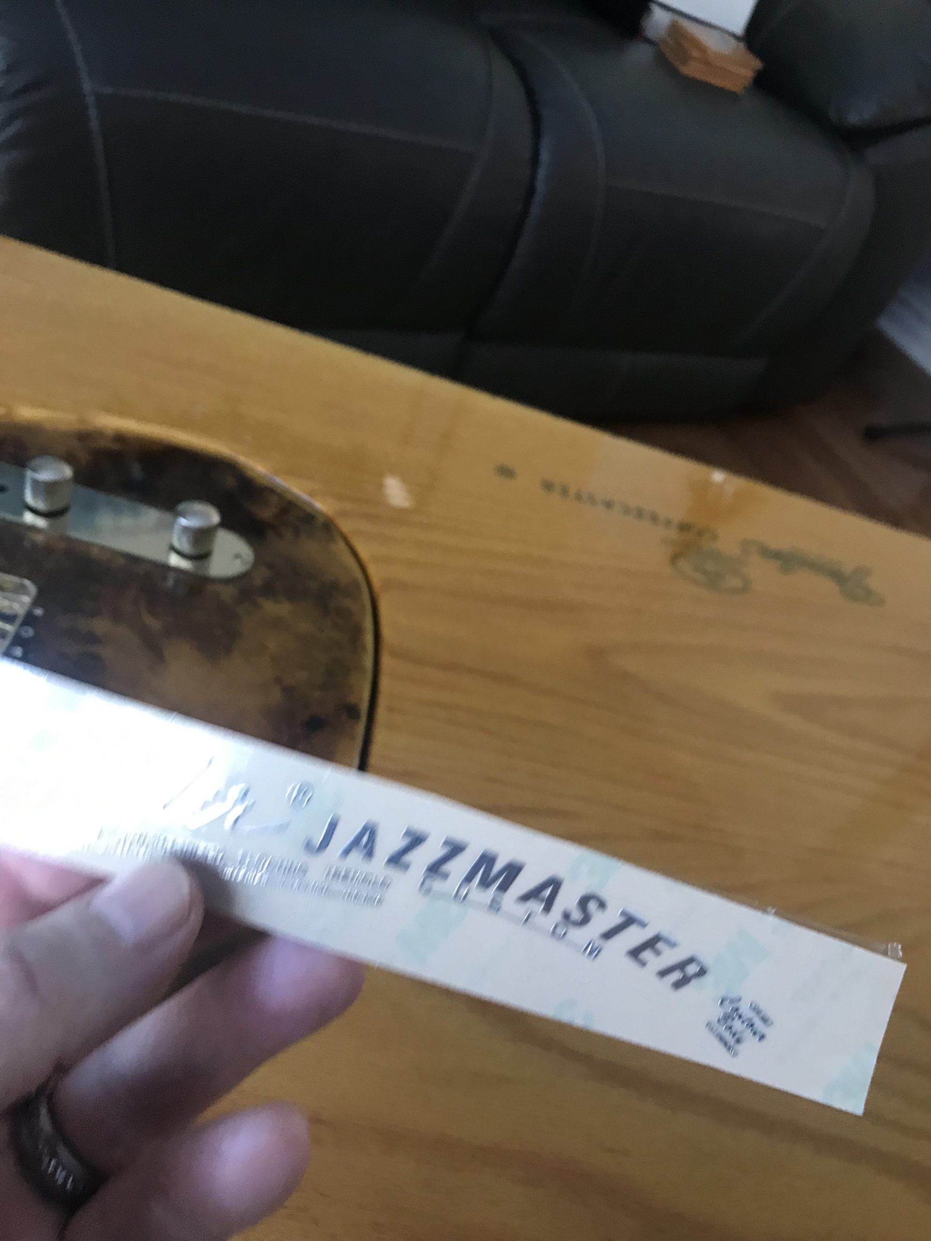 Fender Jazzmaster Guitar Decal M98b