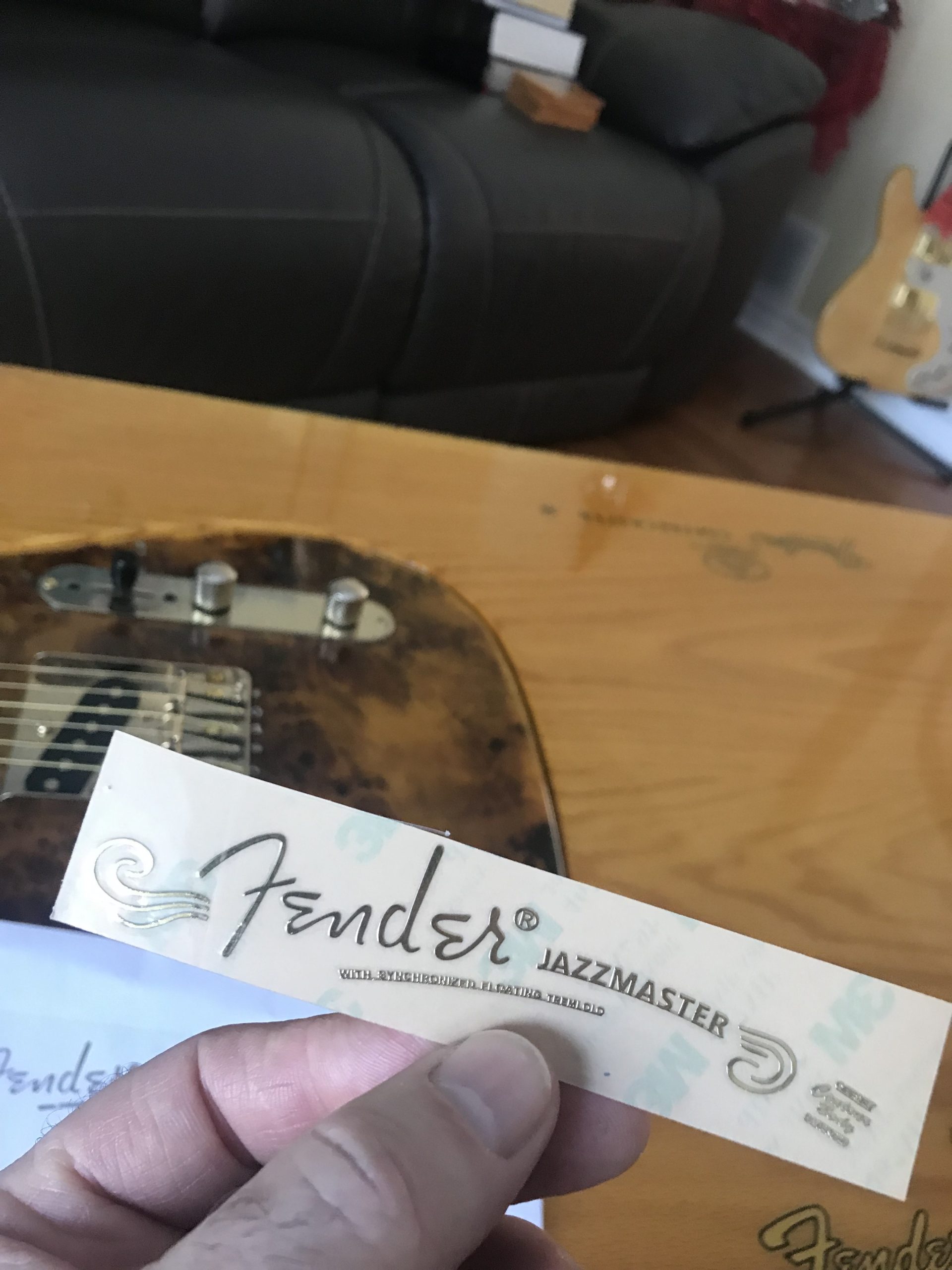 Fender Jazzmaster Guitar Decal M101