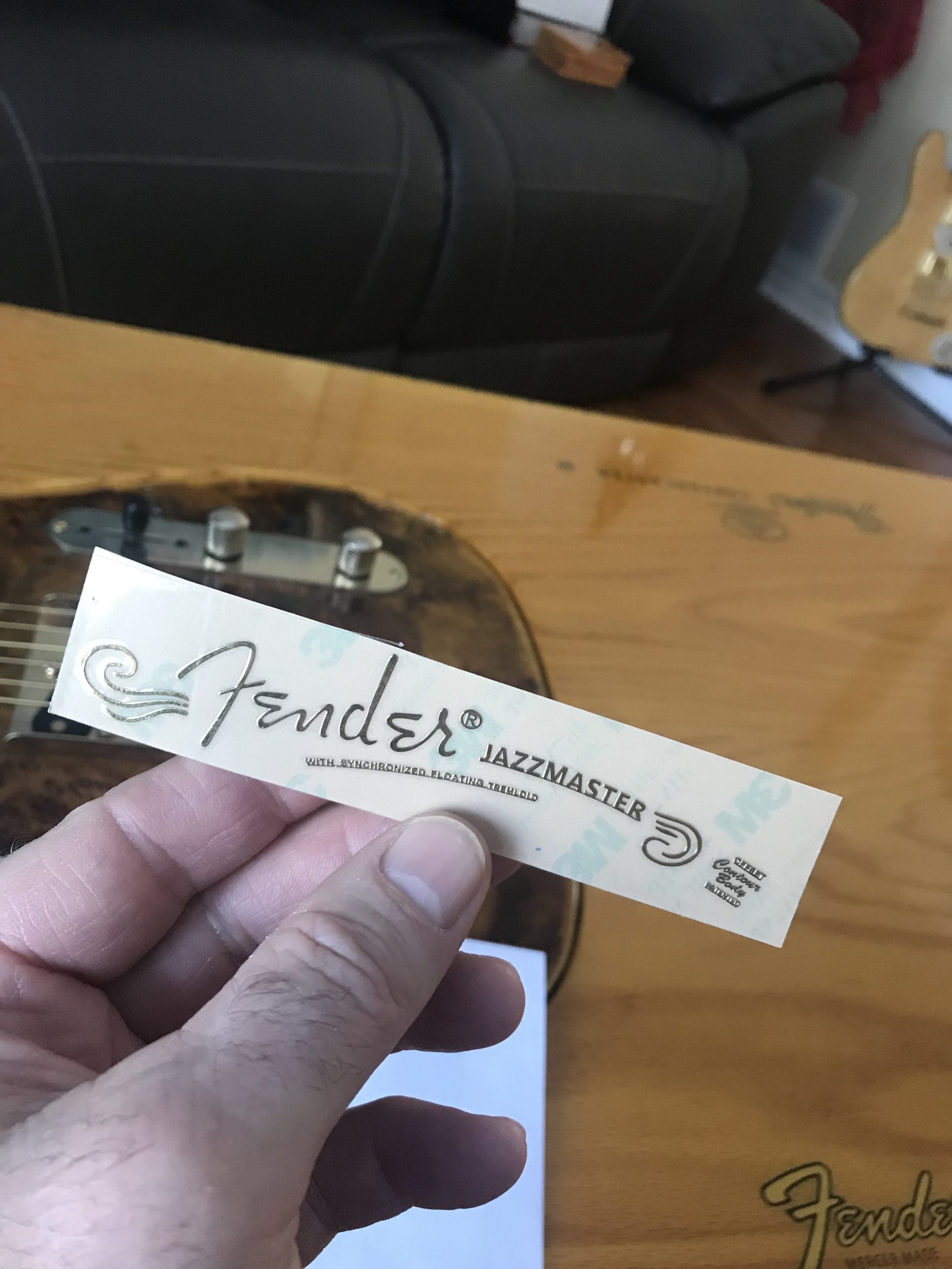 Fender Jazzmaster Guitar Decal M101