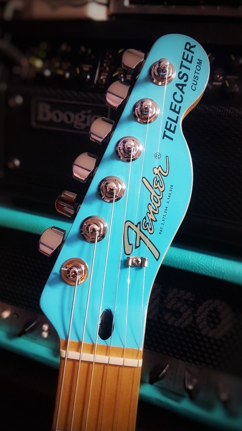 Fender Telecaster Custom Guitar Decal 8s