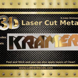 Kramer Guitar Metal Decal M24