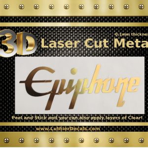 Epiphone Guitar Decal Chrome Laser Cut M27