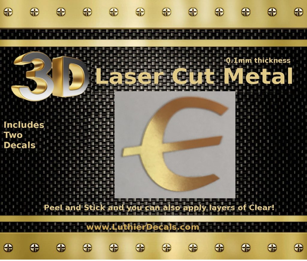 Epiphone Guitar Decal Chrome Laser Cut M30