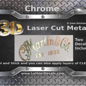 Martin & Co. Guitar Decal Metal Laser M34