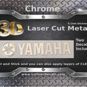 Yamaha Guitar Decal 3d laser Cut Metal M156