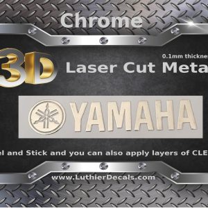 Yamaha Guitar Decal 3d laser Cut Metal M42b