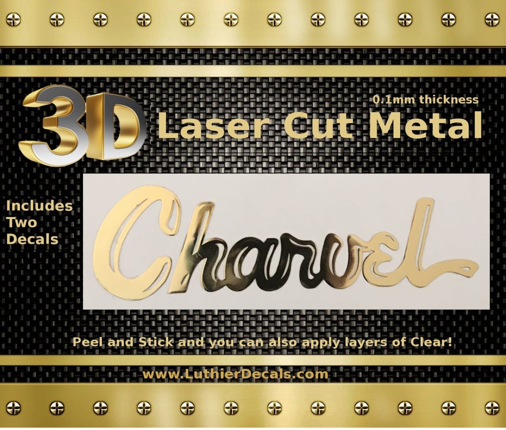 Charvel Guitar Decal 3D laser Cut metal M44