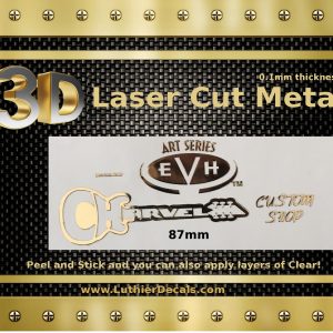 Charvel EVH Guitar Decal 3D Laser Metal M49b