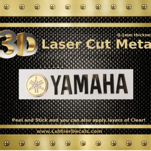 Yamaha Guitar Decal 3d laser Cut Metal M158