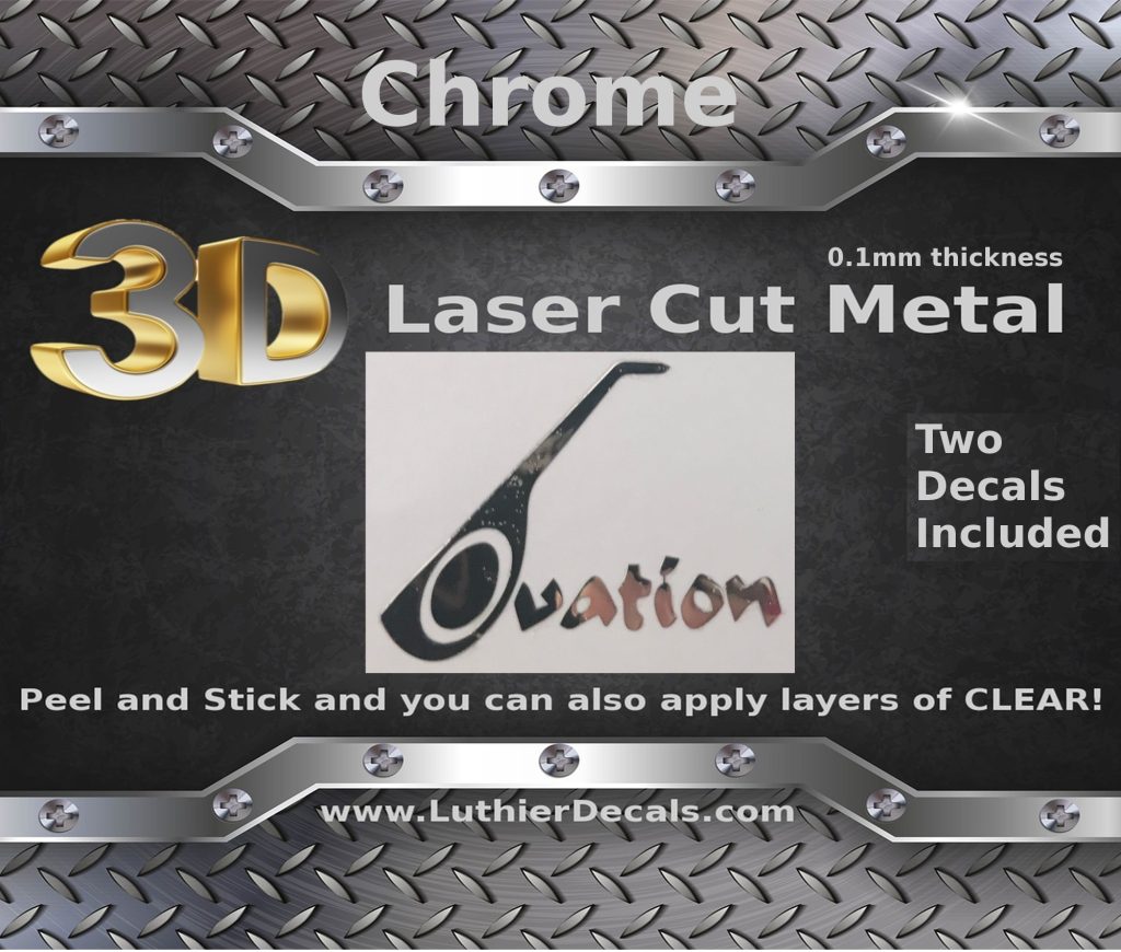 Ovation Guitar Decal Metal M52