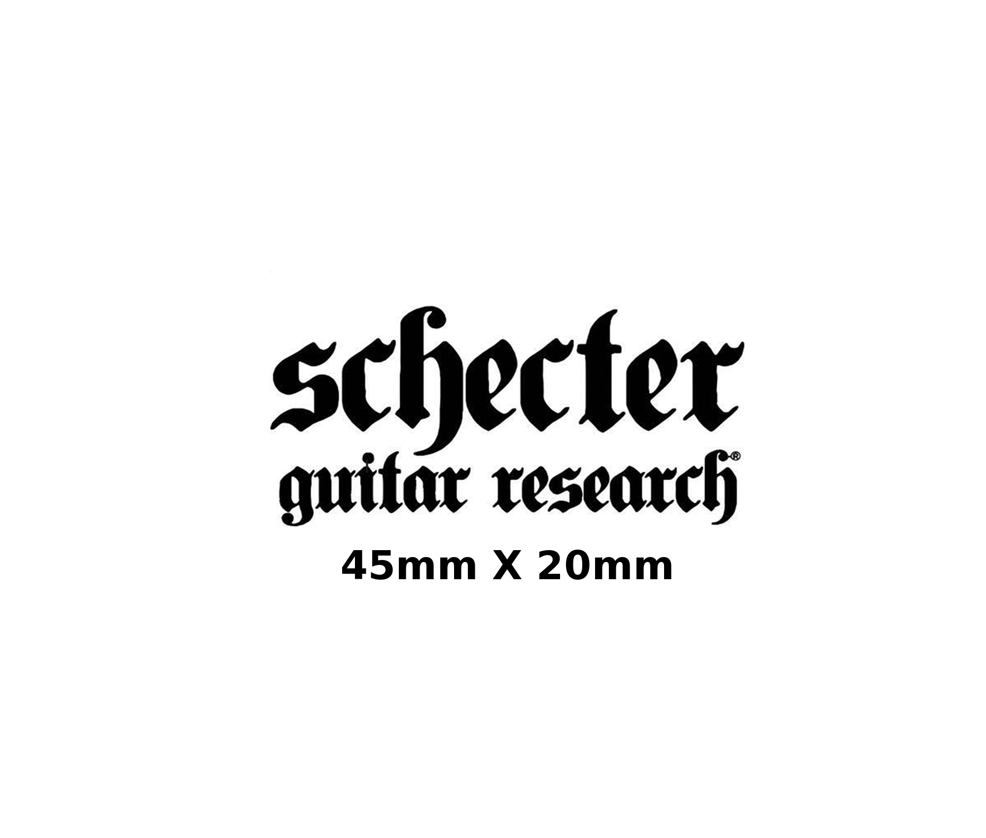 Schecter Guitar Decal Metal M54b