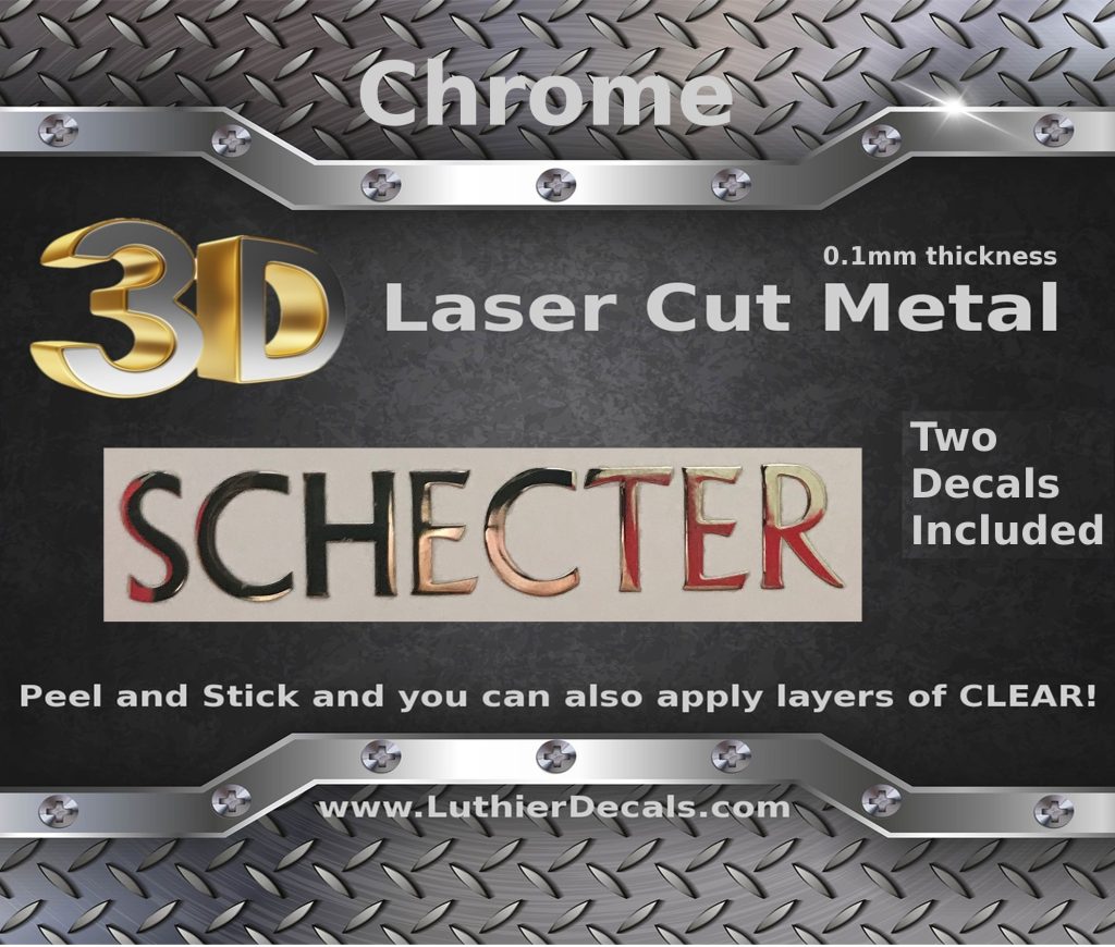 Schecter Guitar Decal Metal M56