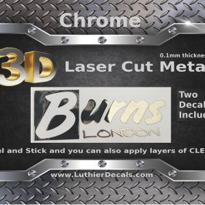 Burns Guitar Decal Metal Laser M68