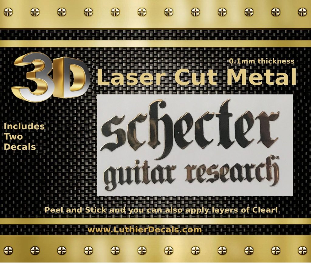 Schecter Guitar Decal Metal M79