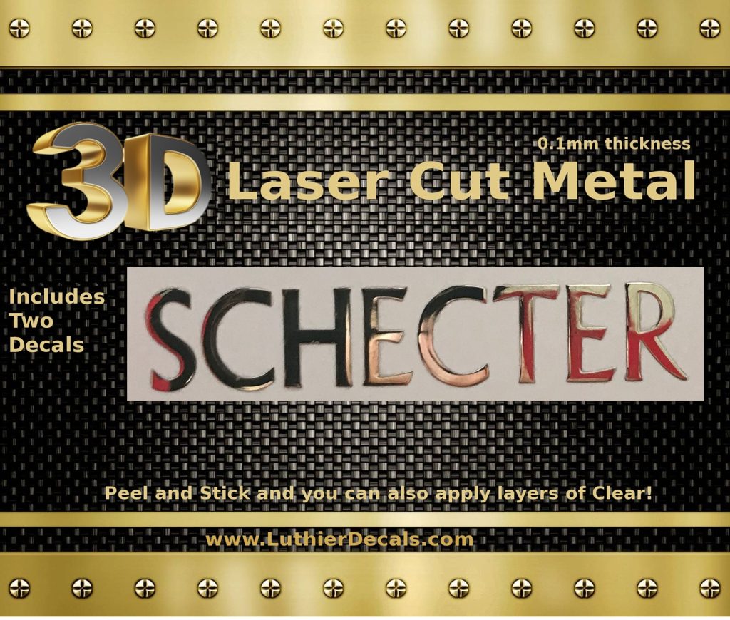 Schecter Guitar Decal Metal M80