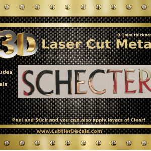 Schecter Guitar Decal Metal M80