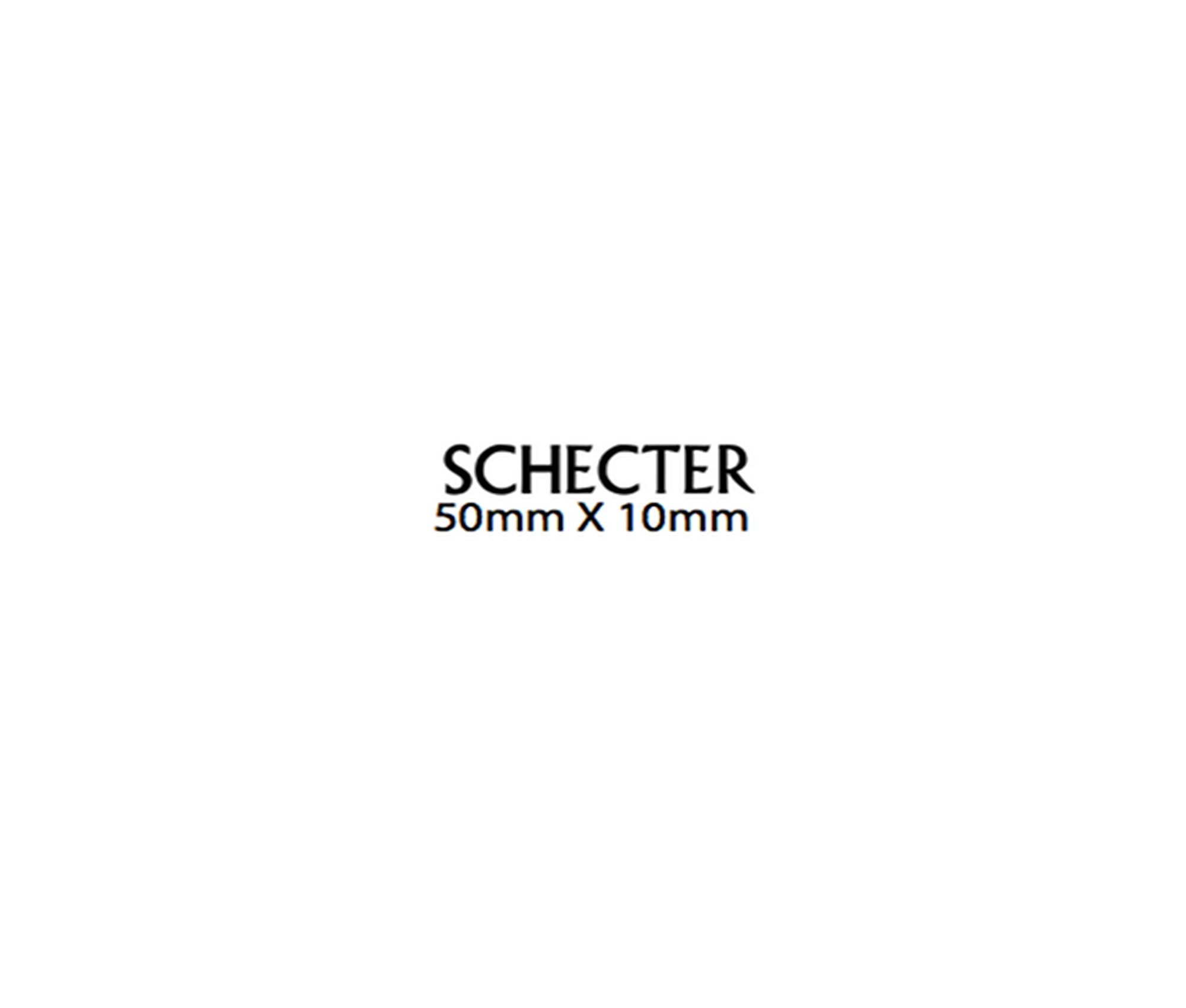 Schecter Guitar Decal Metal M80b