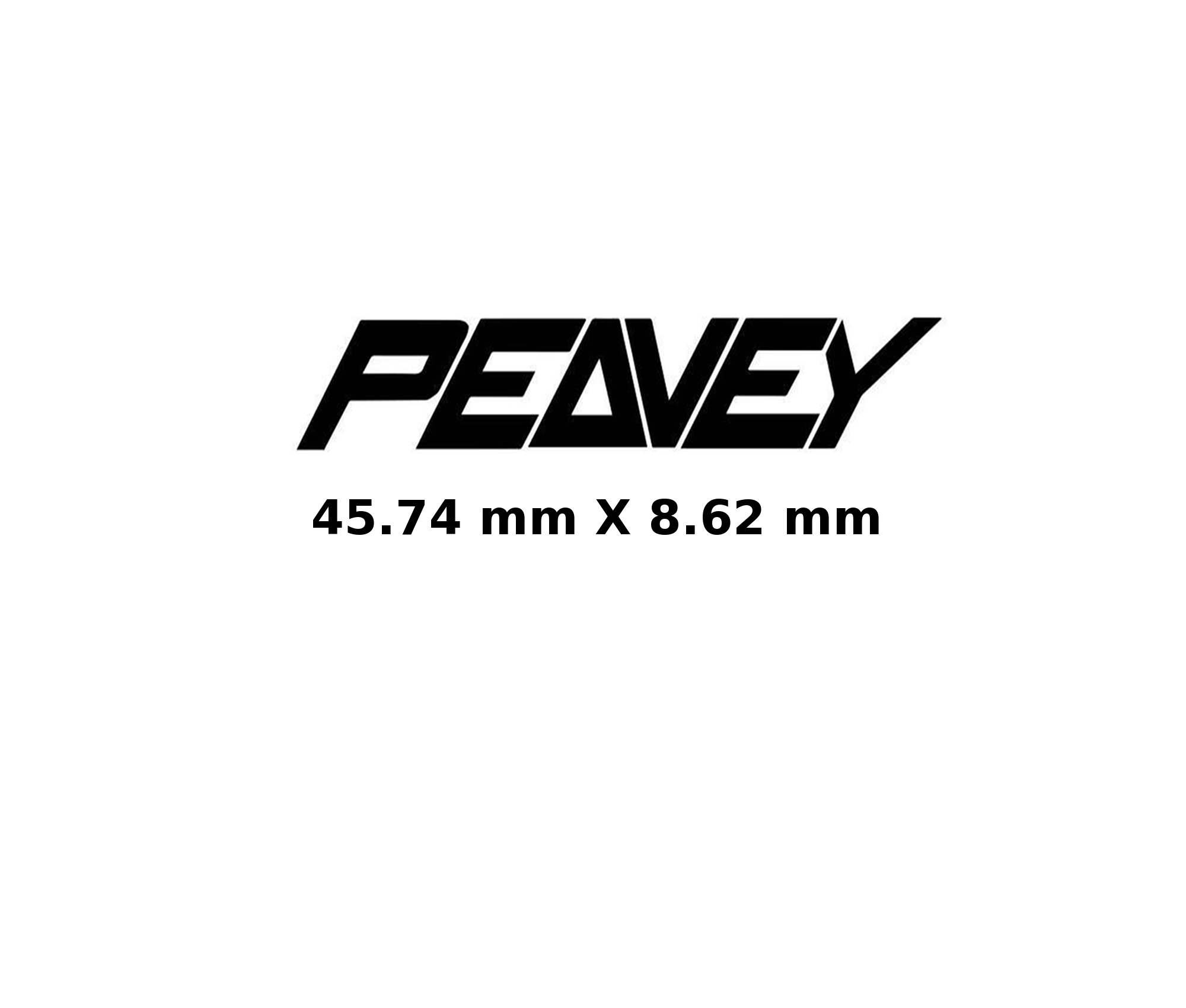 Peavey Guitar Decal Metal M81