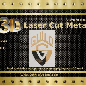 Guild guitar Decal 3D laser Metal Logo M85