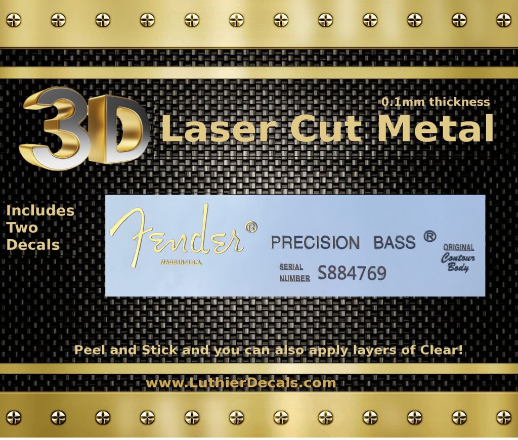 Fender Precision Bass Guitar Decal M94