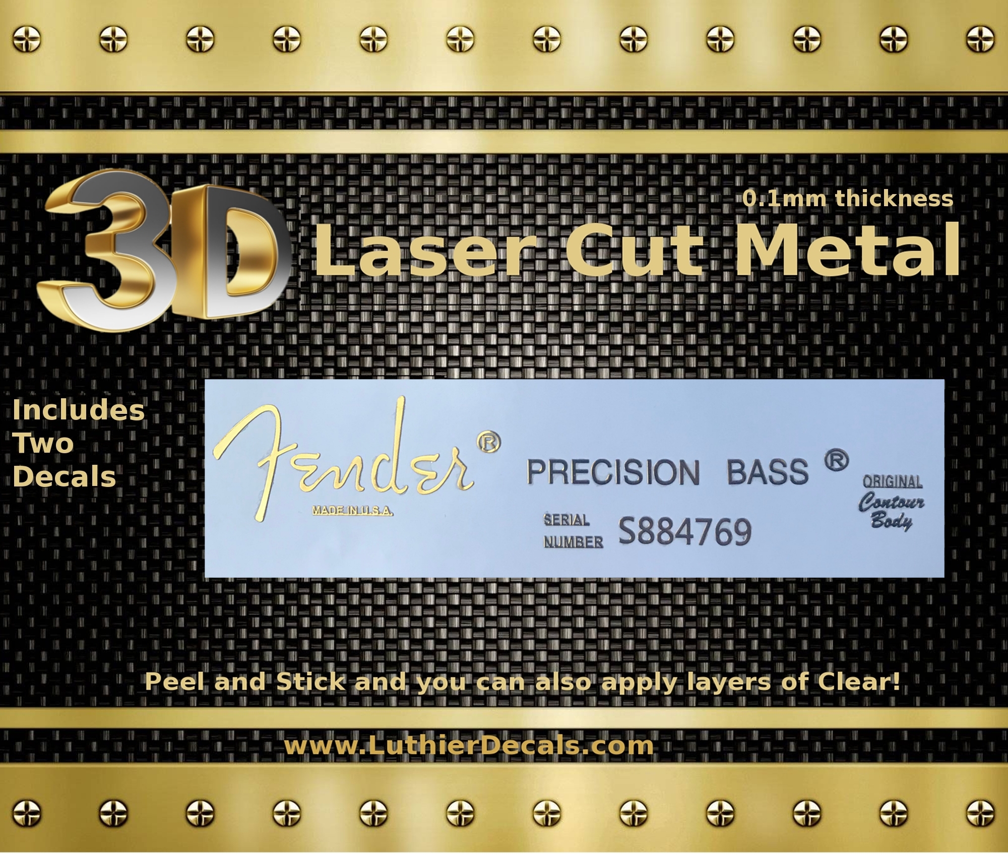 Fender Precision Bass Guitar Decal M94