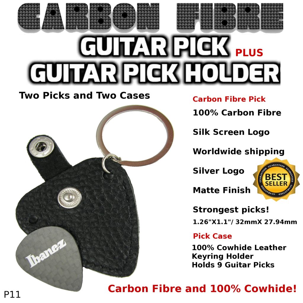 Ibanez Guitar Pick Carbon Fibre and Case p11
