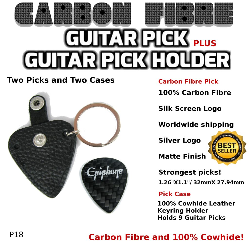 Epiphone Guitar Pick Carbon Fibre and Case p18
