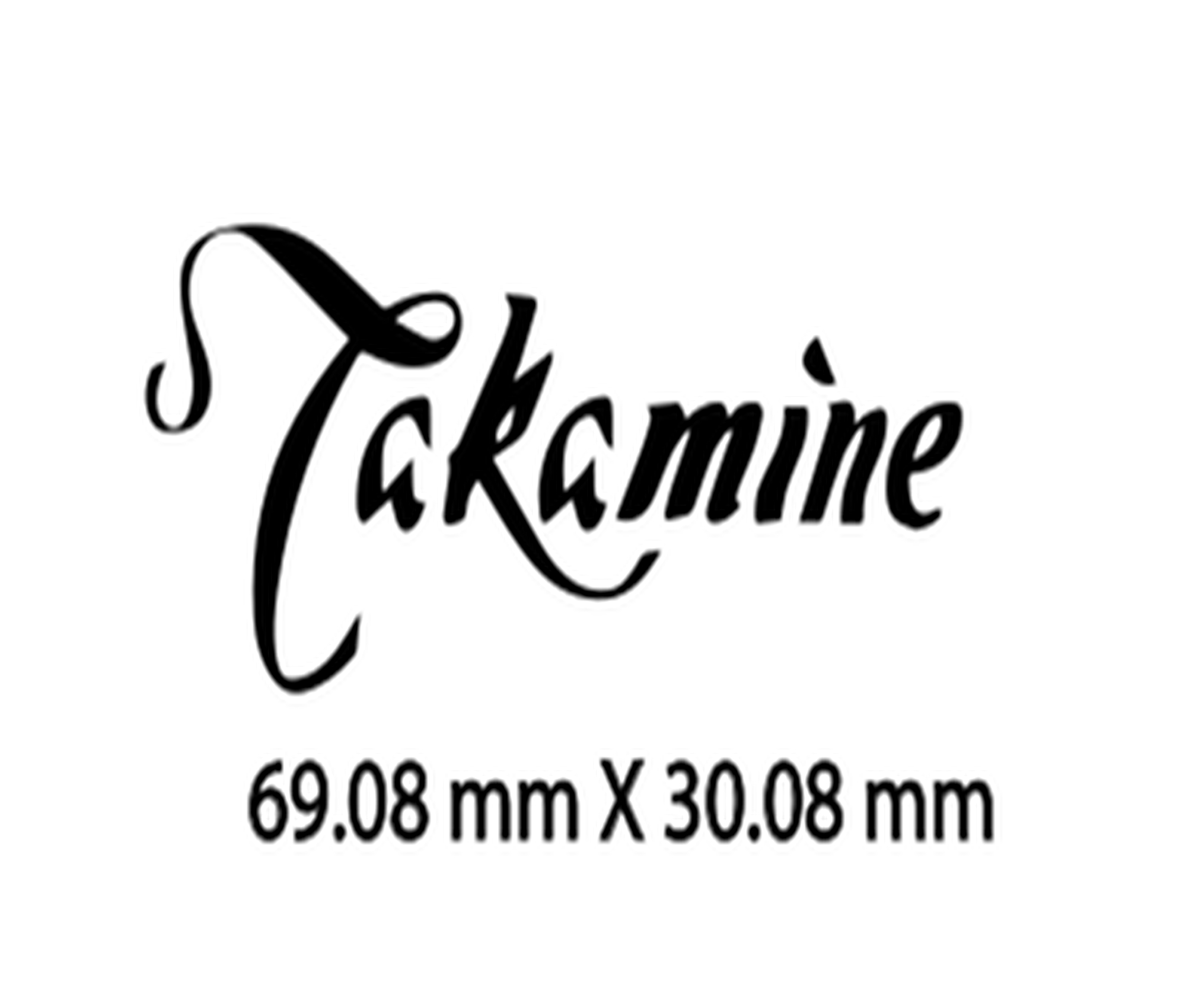 Takamine Guitar Decal Metal Laser M25B
