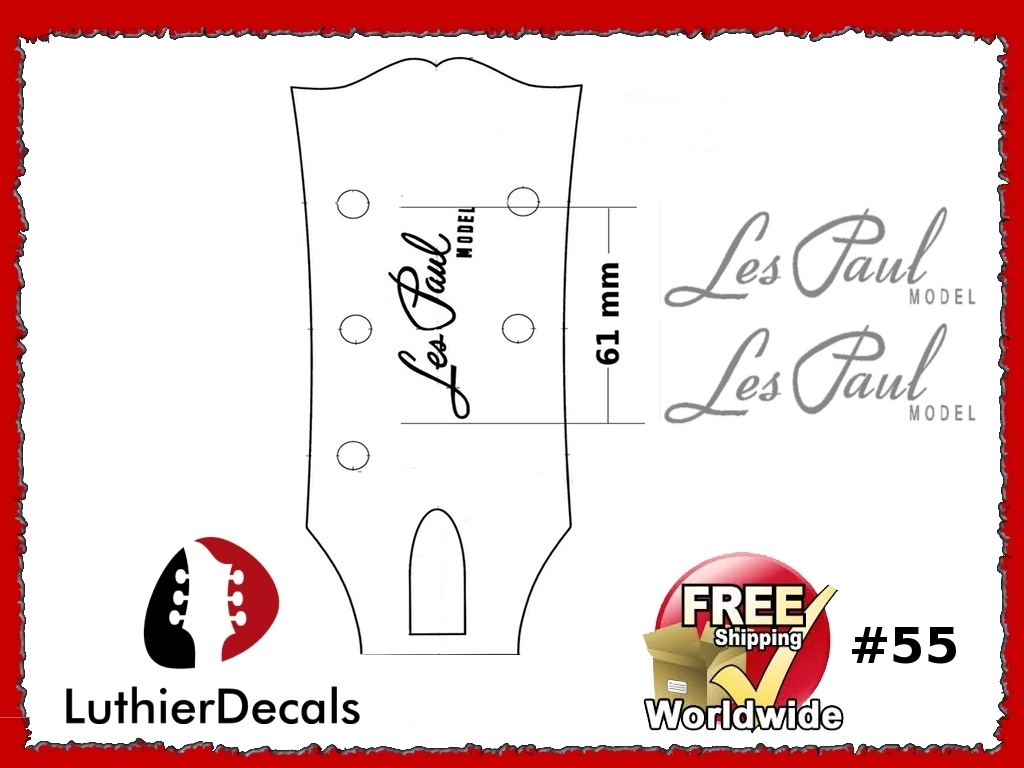 Gibson Les Paul Guitar Decal #55