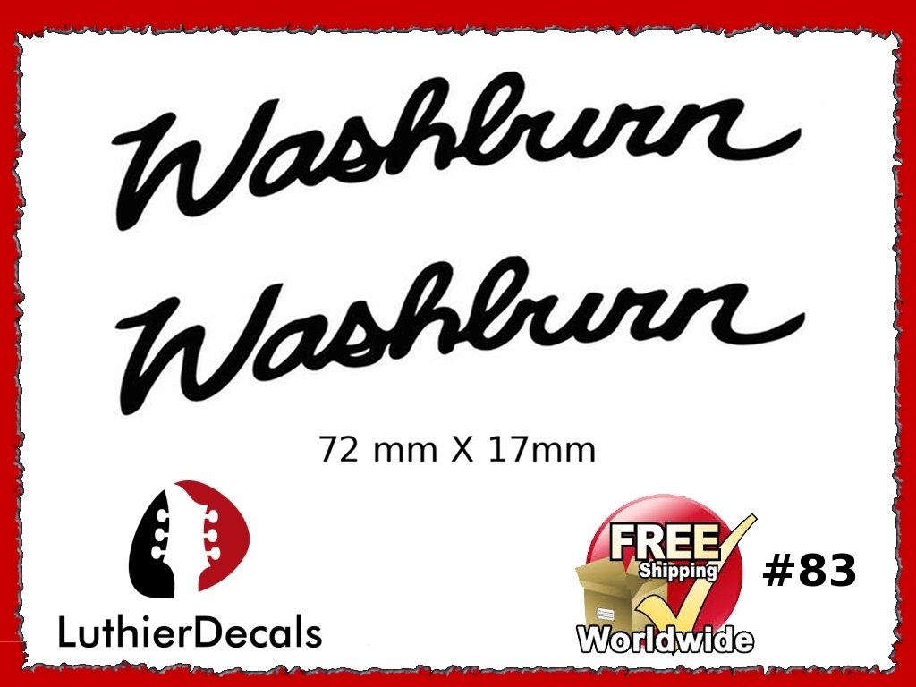 Washburn Guitar Decal $83