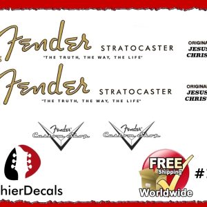 de Fender Stratocaster Christian Guitar Decal #15