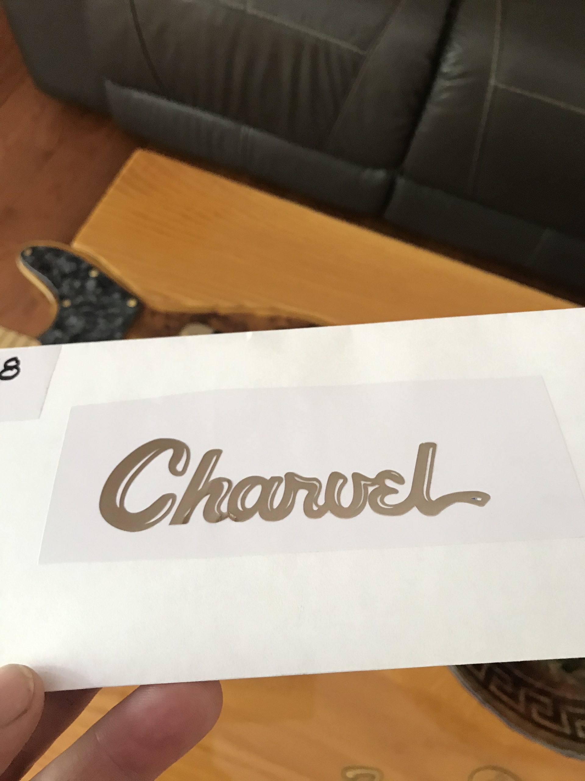 Charvel Guitar Decal 3D laser Cut metal M48