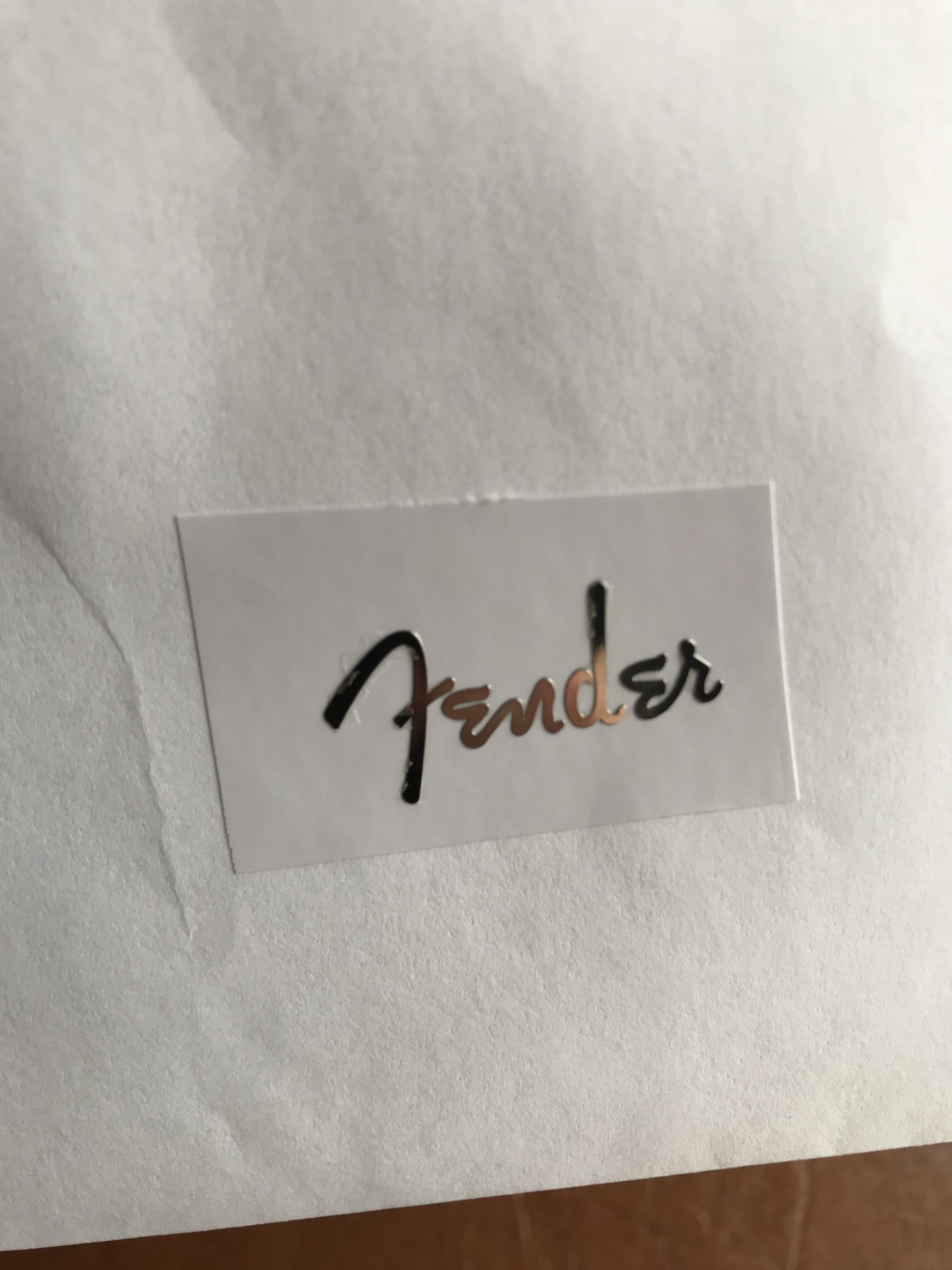 Fender Stratocaster Guitar Decal 3D Metal M7