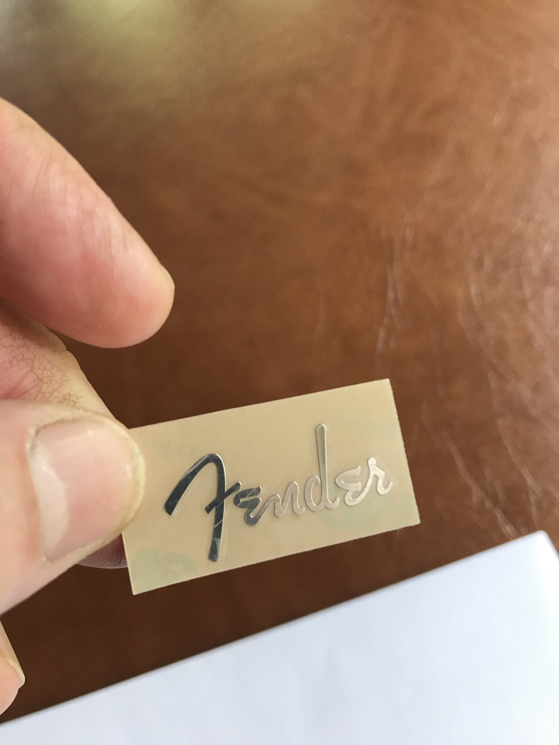 Fender Stratocaster Guitar Decal 3D Metal M7