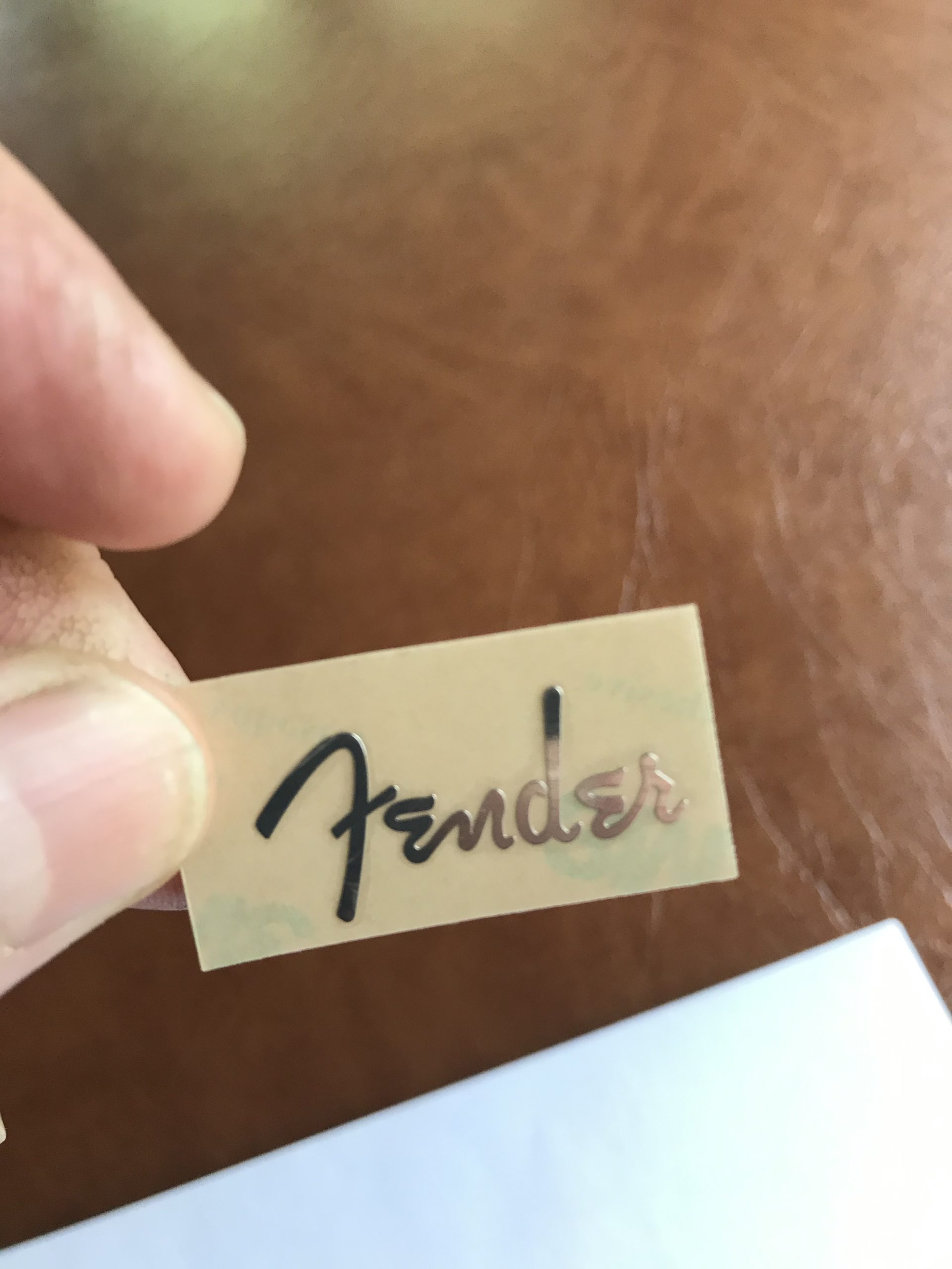 Fender Stratocaster Guitar Decal 3D Metal M7
