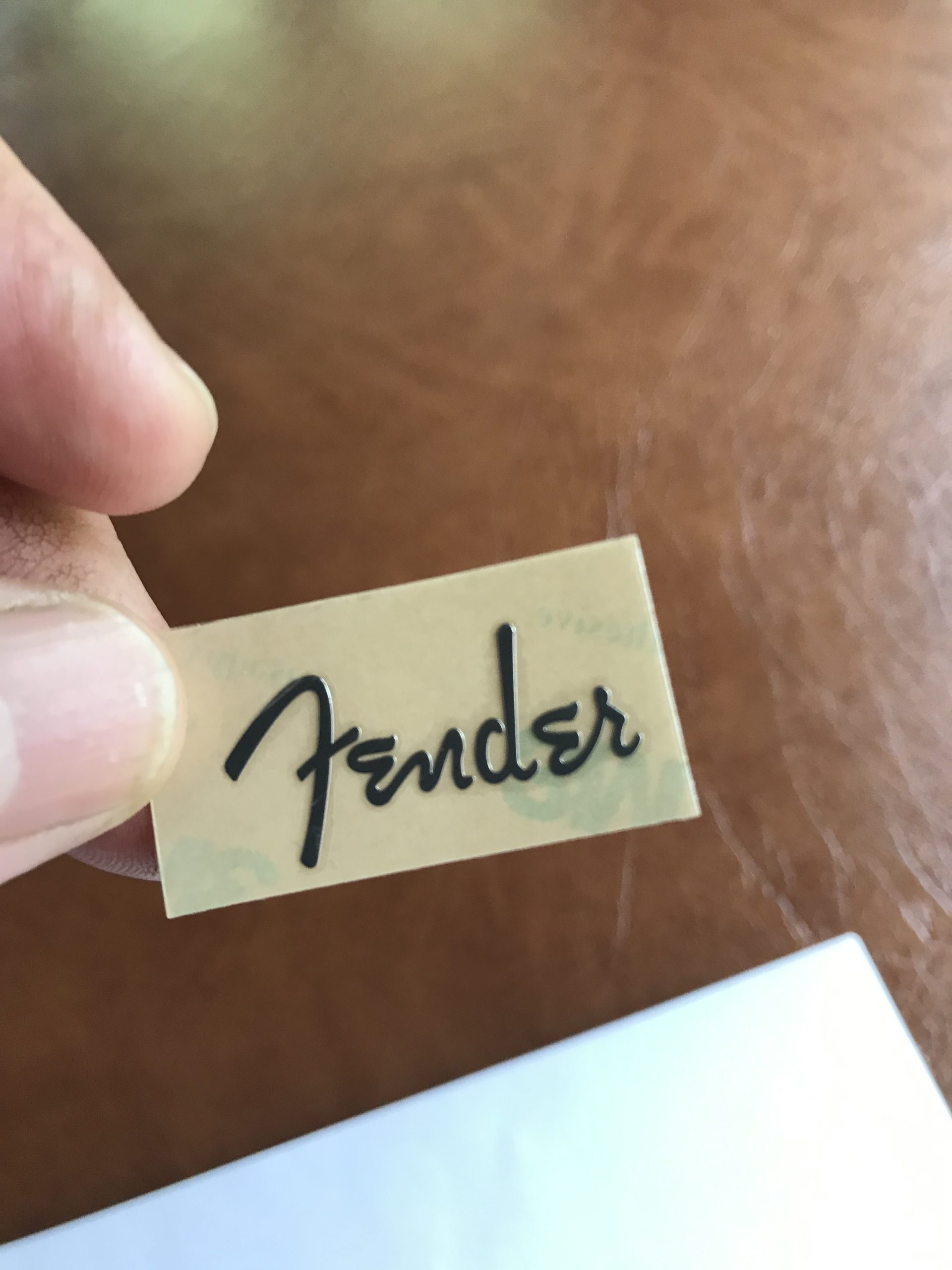 Fender Stratocaster Guitar Decal 3D Metal M7